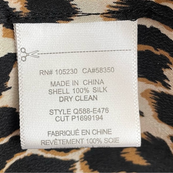 Equipment Aubrey Underground Leopard Dress, Size XS - Picture 10 of 10